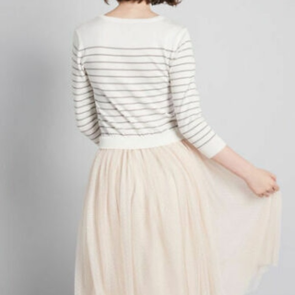 Modcloth Flaunt Where You Want Twofer A Line Dress - Picture 3 of 8